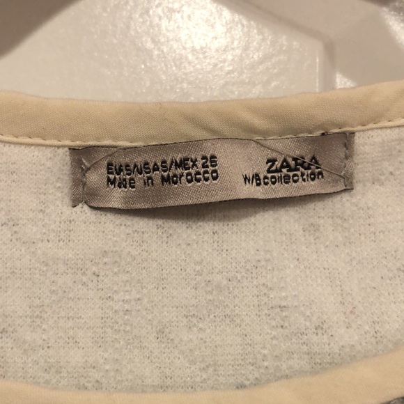 Zara Two Toned Sweater with Zipper Detail - Picture 4 of 6